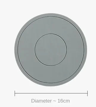 High Temperature Resistant Thickened Silicone Coaster Round