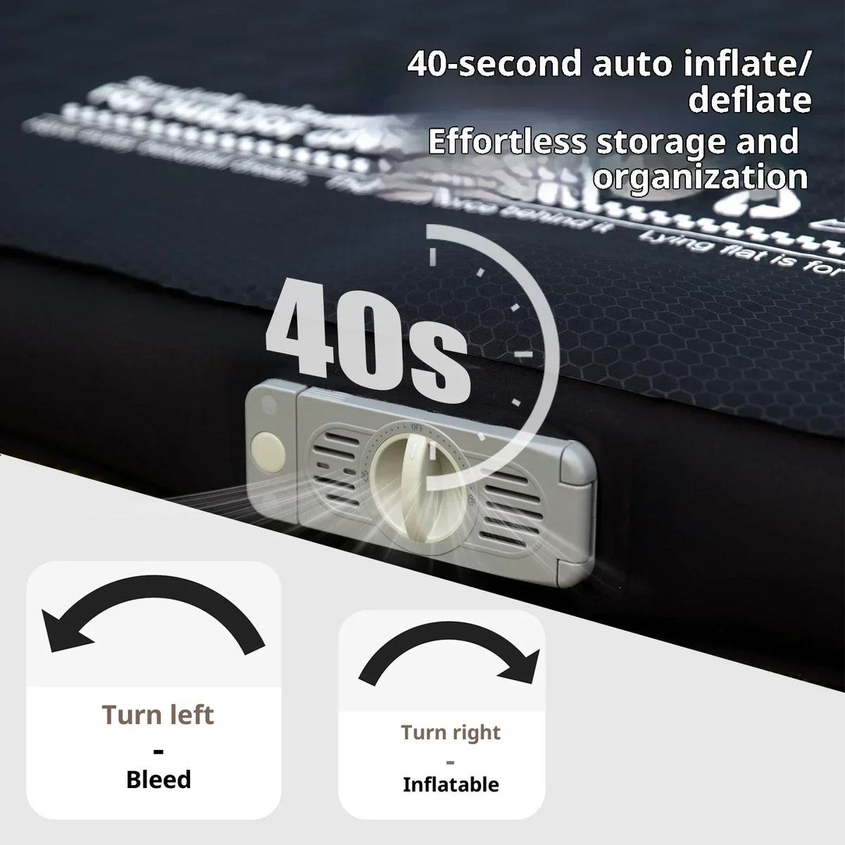 Thickened Sponge Pad Outdoor Mattress Integrated Air Pump