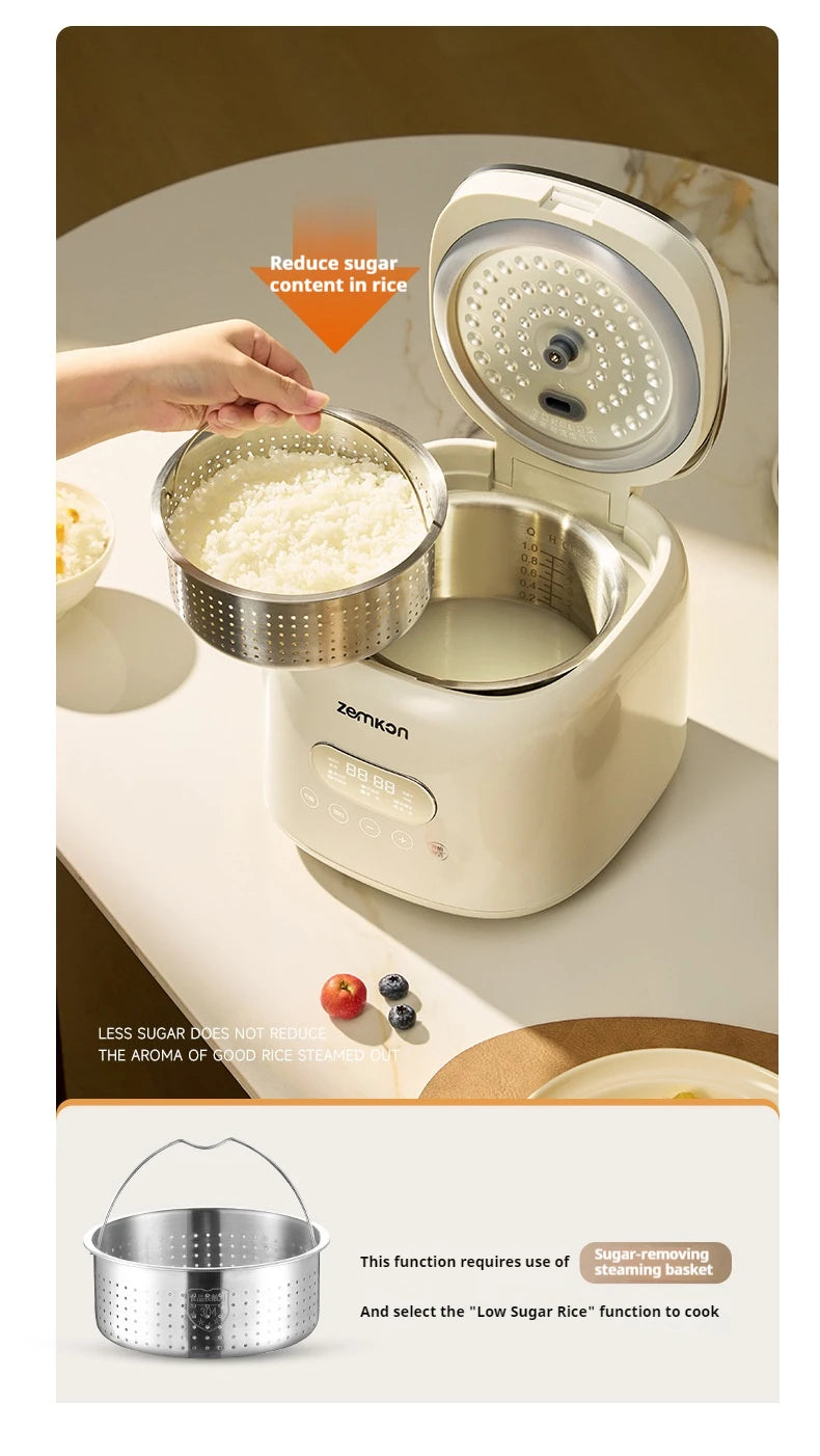 German Zemkon 5l Electric Rice Cooker Stainless Steel