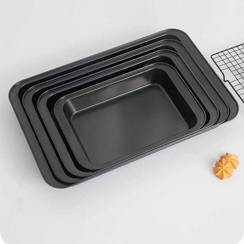 Non-Stick Rectangular Baking Pan 31/37/42/47cm Deep/Shalow Plate