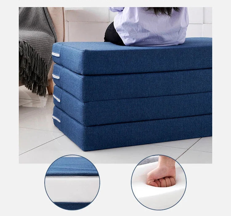 3-In-1 Foldable Mattress - Sponge Pad Yoga/Napping/Floor Sitting