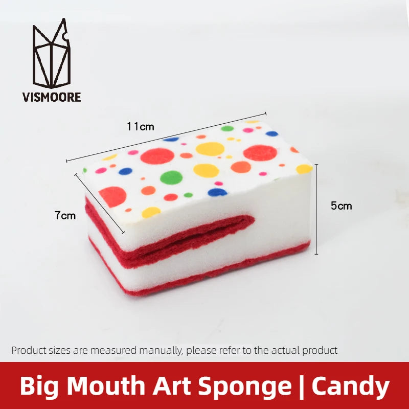Vismoore Thick Dish Sponge High Density Absorbent Double