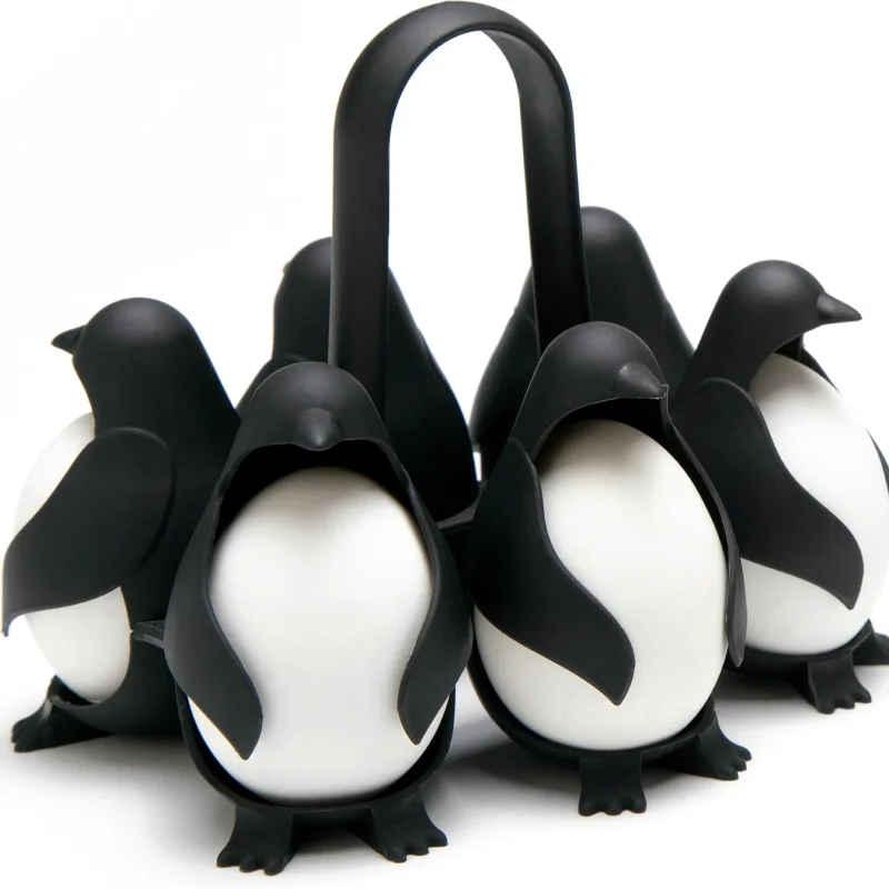 Penguin Egg Steamer & Refrigerator Storage Rack 2-In-1