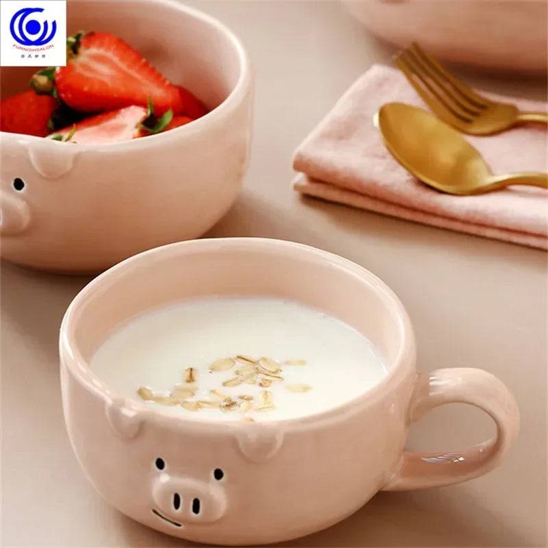 Cute Dish Ceramic Japanese Cartoon Tableware Creative Personality