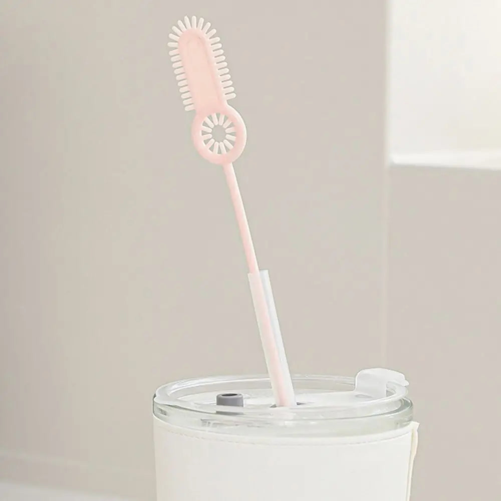 2pcs Reusable Straw Cleaning Brush Long Drinking Straw
