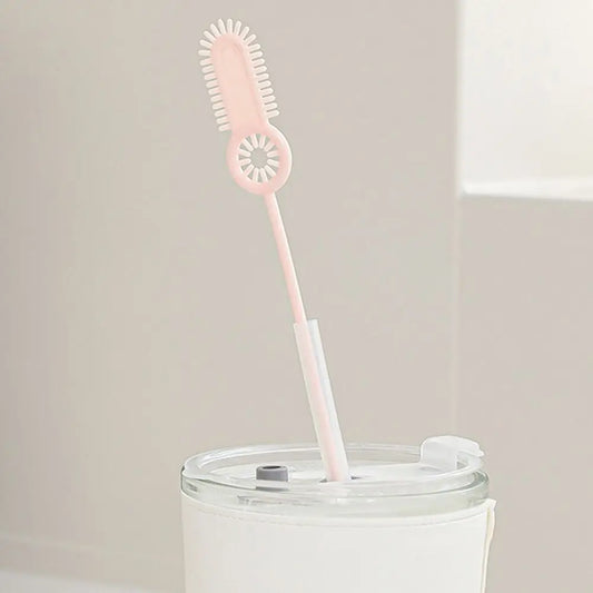 2pcs Reusable Straw Cleaning Brush Long Drinking Straw