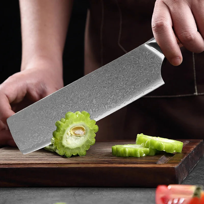 Damascus Steel Professional Chef Knife Super Sharp Cutting