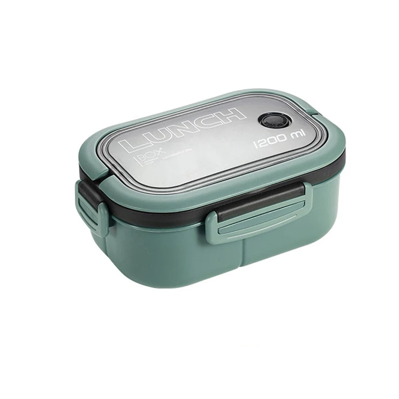 Double-Layer Lunch Box Compartment Fruit Food Box Microwave