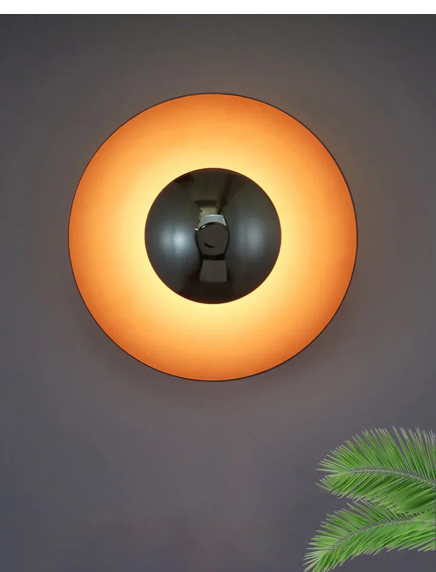 Modern Minimalist Designer Led Wall Light Dish Foyer