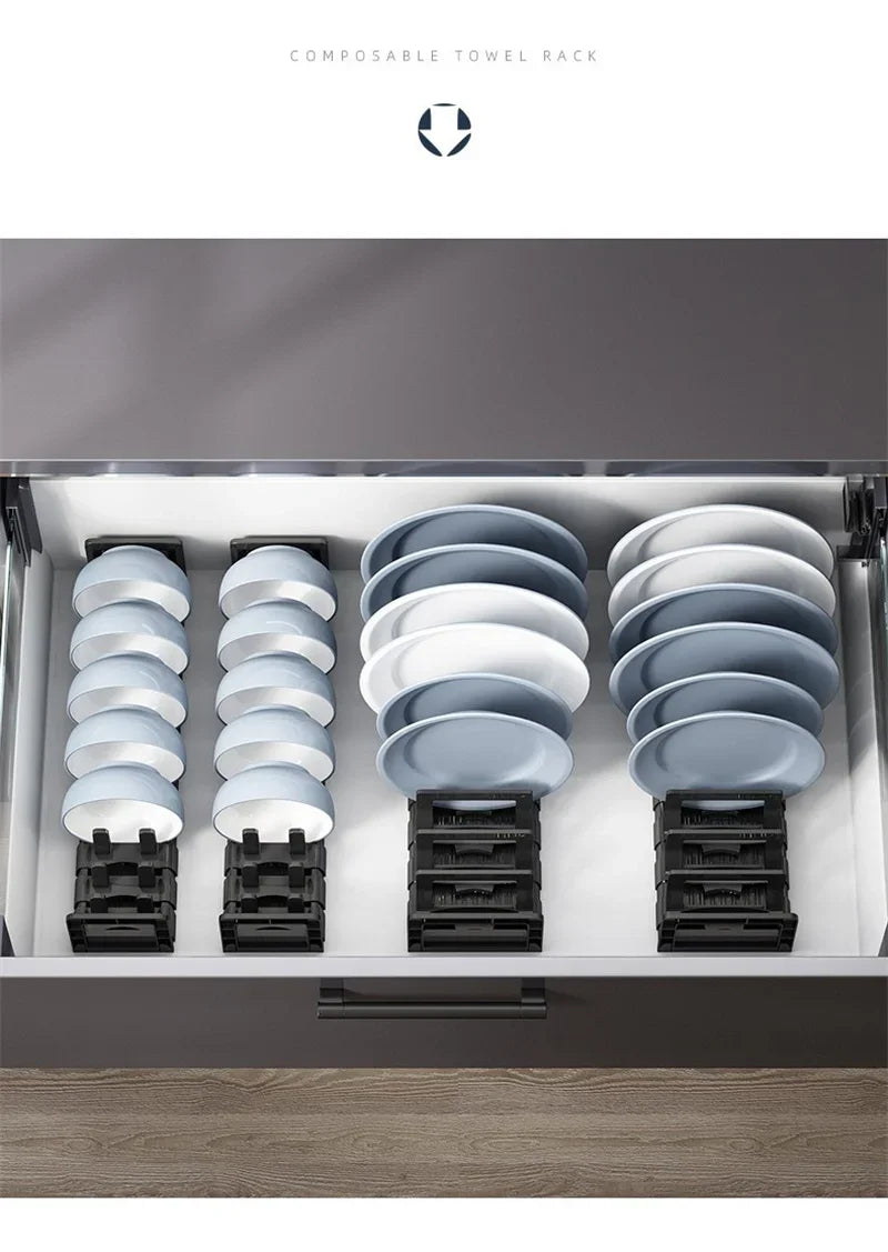 Under Cabinet Bowl Dish Rack Cabinet Drawer Storage