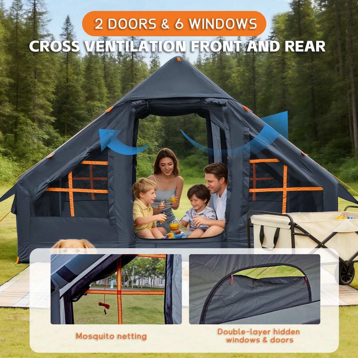 Inflatable Tents Camping - Easy Blow Up Glamping