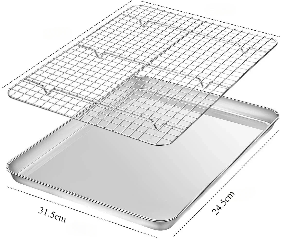 Large Size Stainless Steel Baking Tray Cooling Rack