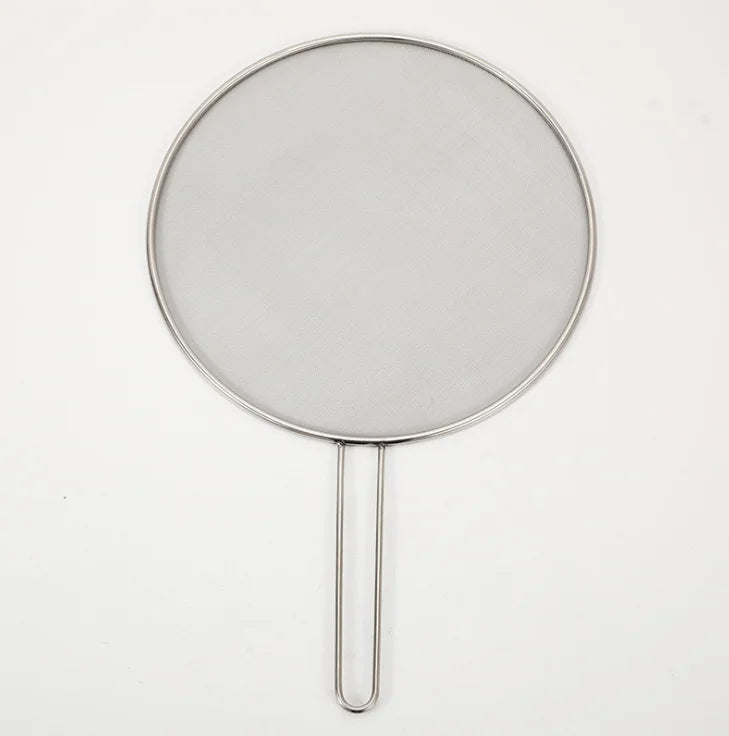 Stainless Steel Splatter Screen Oil-Proofing Lid Spill-Proof