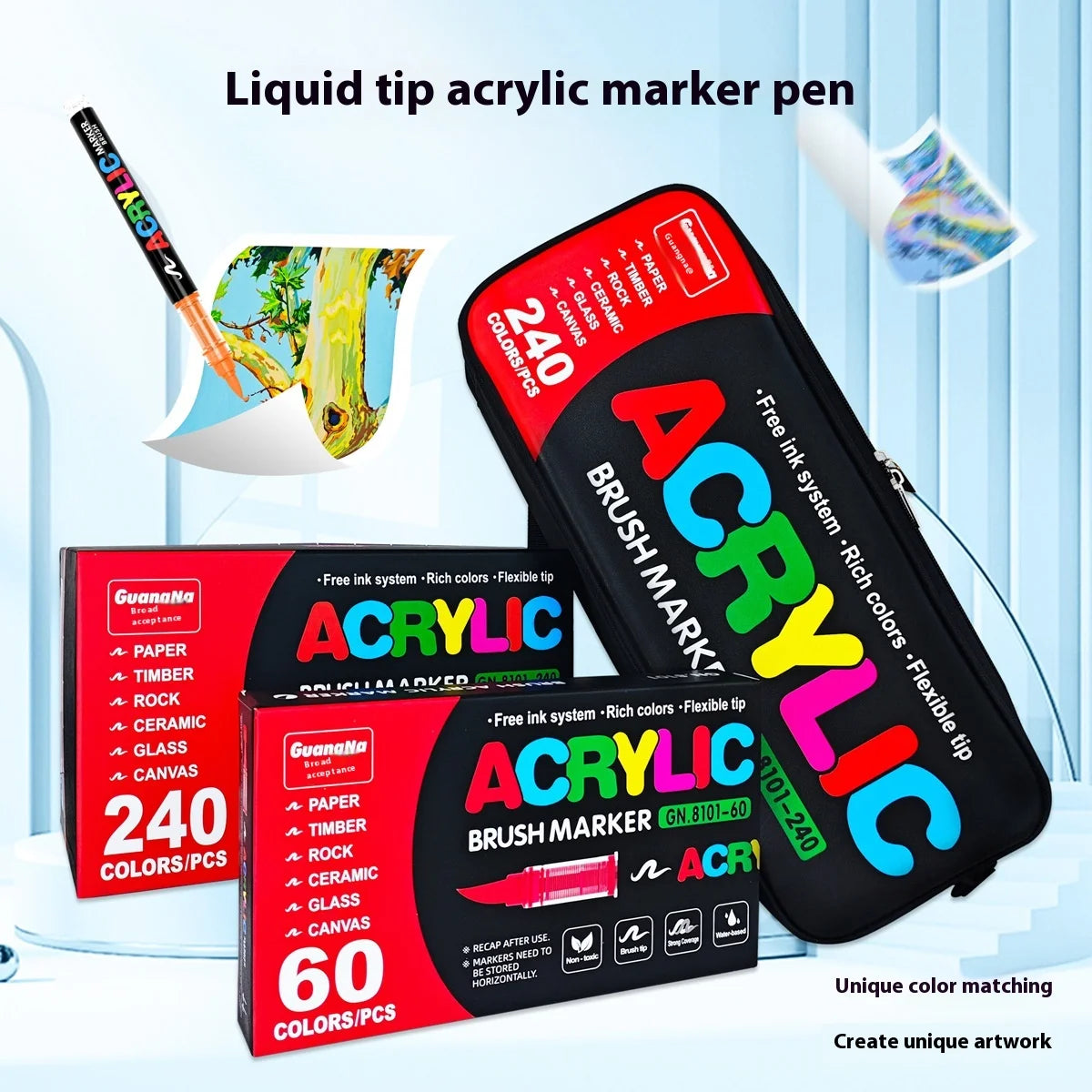 12 To 240 Colors Acrylic Paint Pens Multi