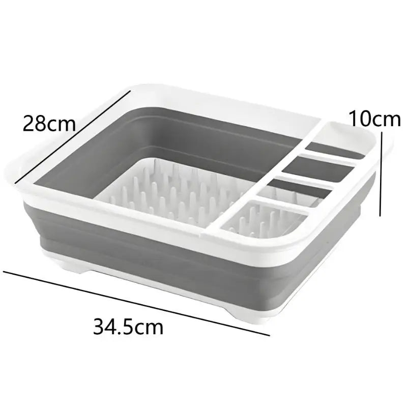 Collapsible Dish Drying Rack Foldable Dinnerware Drainer