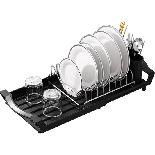 Expandable Dish Drying Rack Dish Racks Counter Adjustable