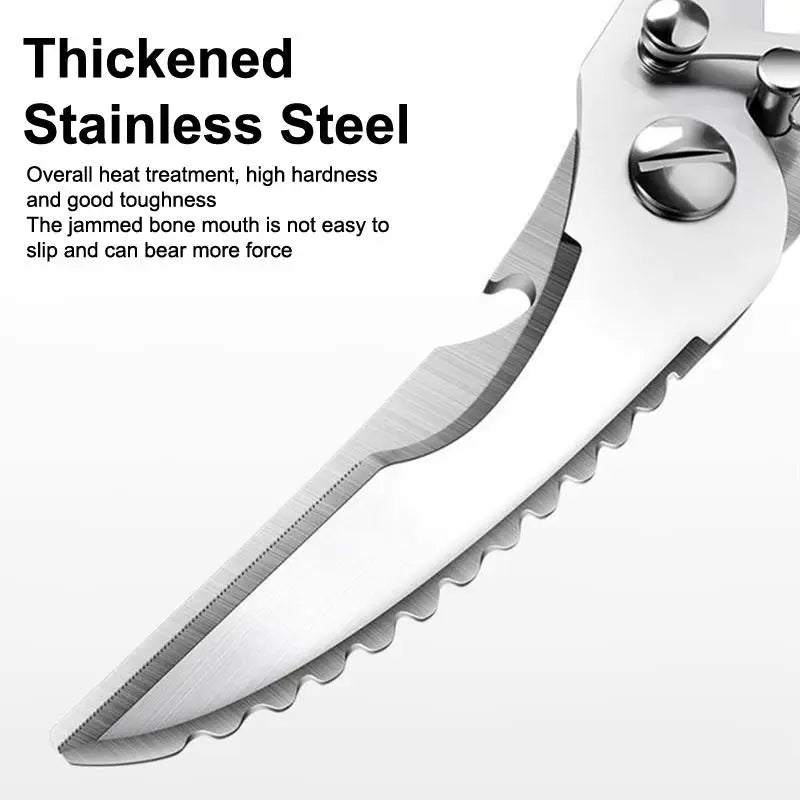Multipurpose High Carbon Steel Chicken Scissors Ultra Sharp