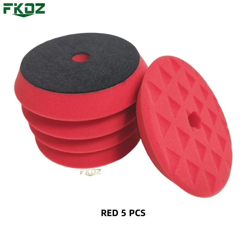 6/7 Inch Concave Triangle Car Polishing Sponge Pad