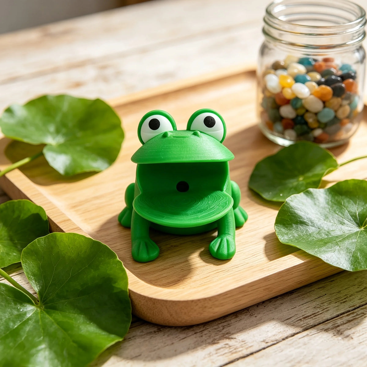 Frog-Shaped Sponge Dishwashing Brush Holder Drainage System