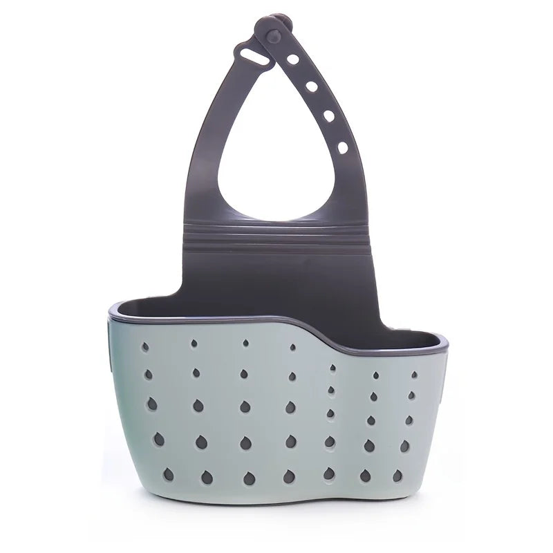 Adjustable Sink Sponge Holder Hanging Drain Basket -