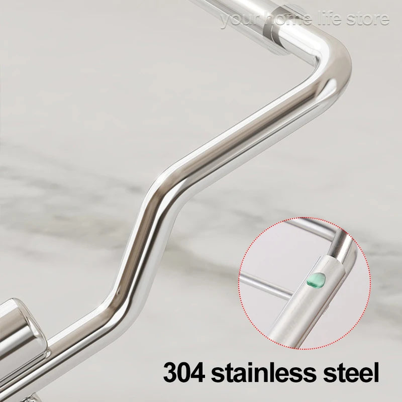 Drain Rack Expandable Over Sink 304 Stainless Steel