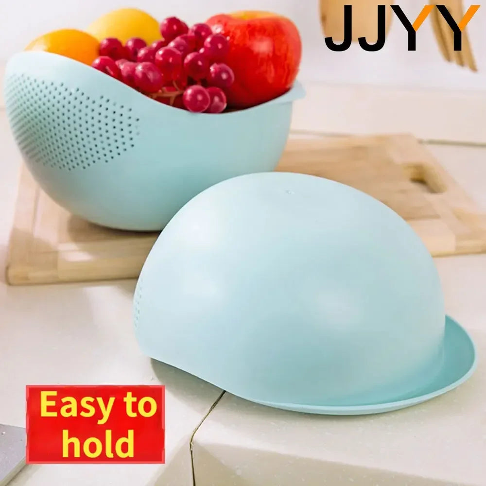 Sink Drainer Plastic Colander Handle Rice Strainer Bowl