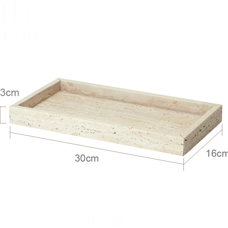 Travertine Bathroom Luxury Soap Dish Soap Dispenser Reed