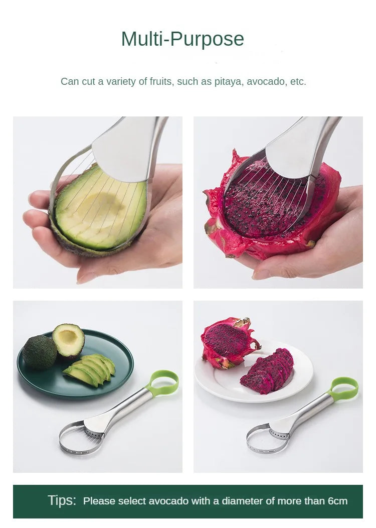 Avocado Knife Stainless Steel Cutters Fruit Cutting Artifact