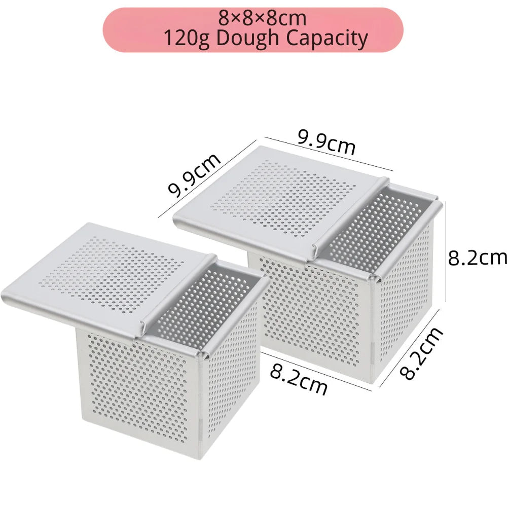 Mini Toast Box Croissant Cube Mold Mini Pullman