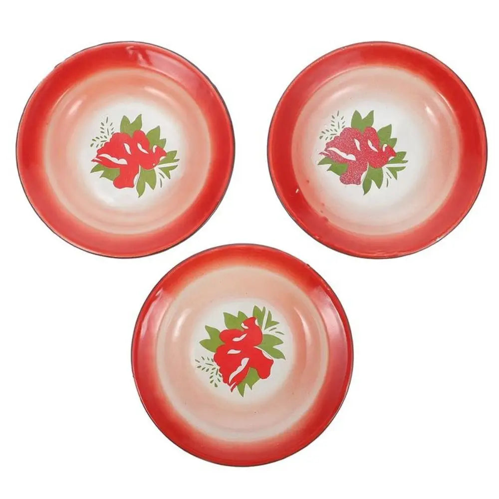 Iron Enamel Iron Enamel Dish Plate Old-Fashioned Nostalgic