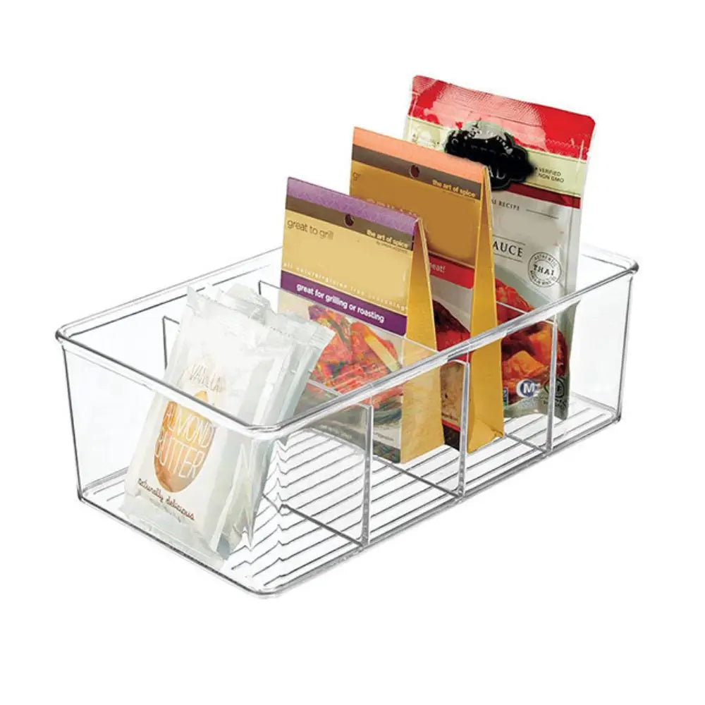 Grids Drawer Box Clear Large Capacity Fridge Storage