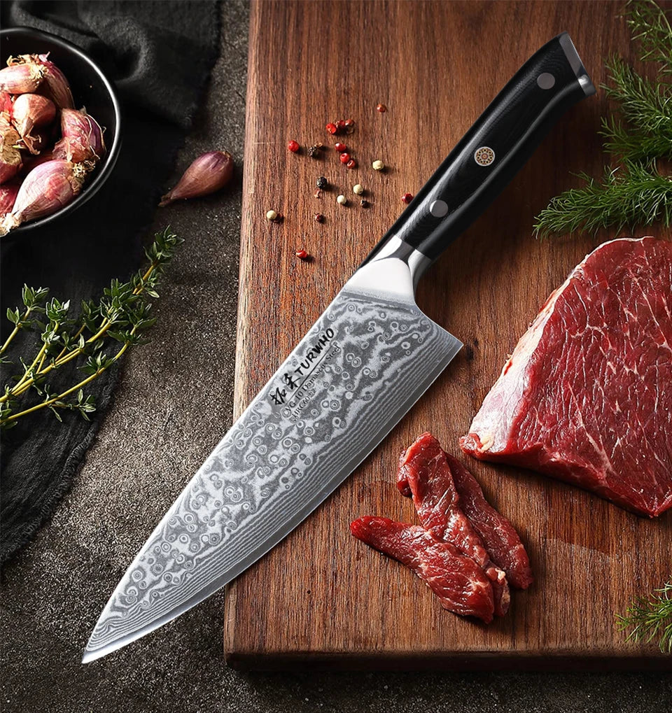 Turwho Professional Chef Knife 67 Layer Damascus Steel