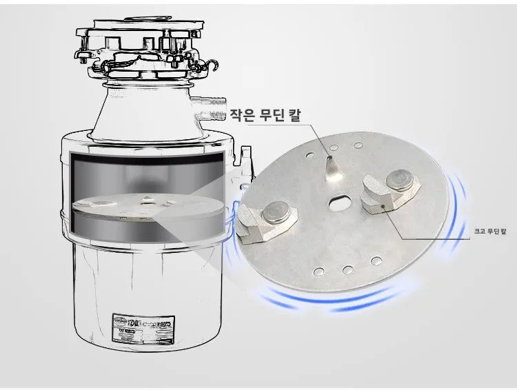 220v Food Waste Disposer Sink Garbage Grinder Waste