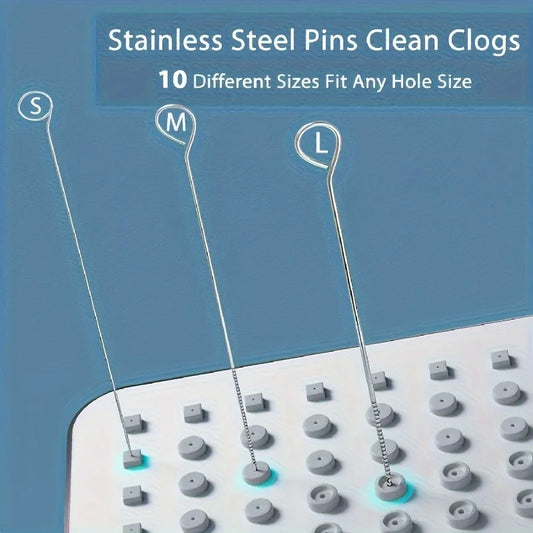 10 Stainless Steel Needle Shower Head Cleaning Brush