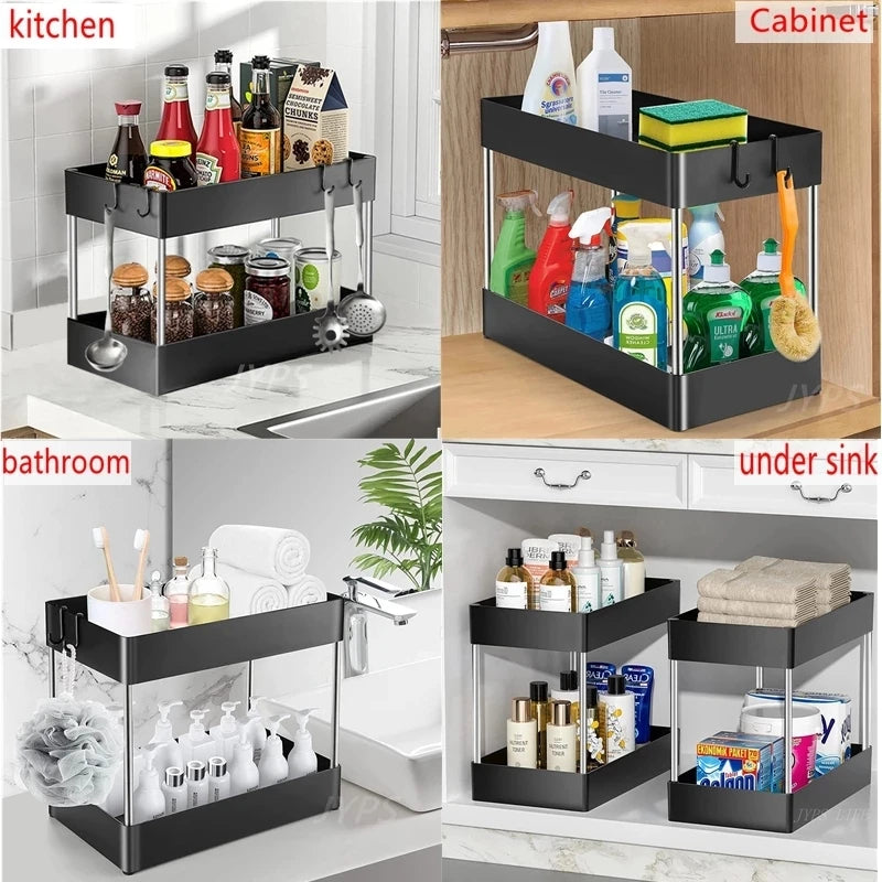 Tier Under Sink Organizer Organizer Cabinet Storage Rack