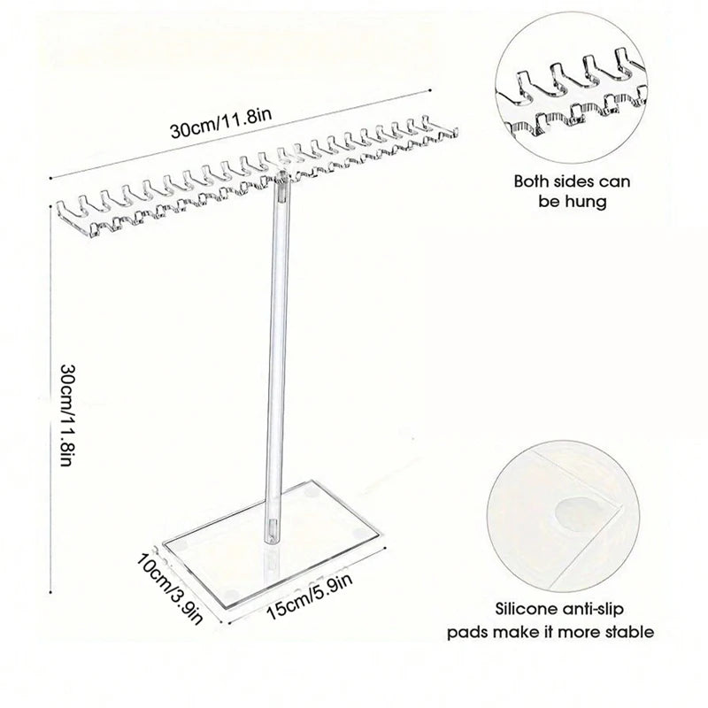 Diy Jewelry Organizer Display Stand Acrylic Necklace Hanging