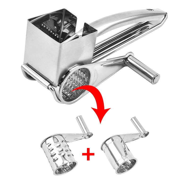 Holaroom Stainless Steel Cheese Slicer Shredder Drums Blades