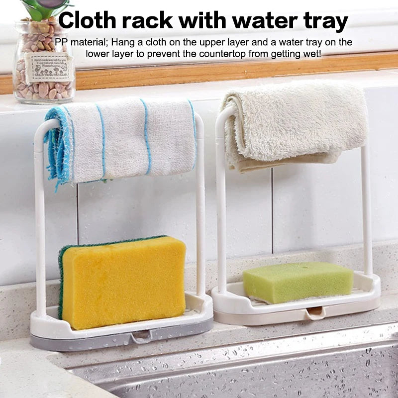 Dishcloth Drainer Rack Towel Rack Dishcloth Holder Countertop