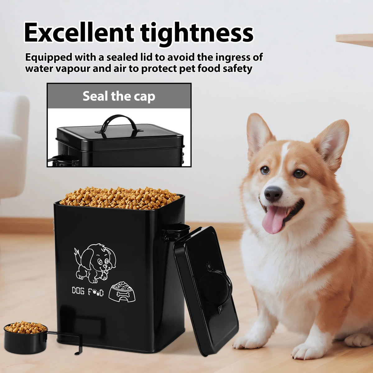 Pet Food Storage Box Metal Dog Food Storage