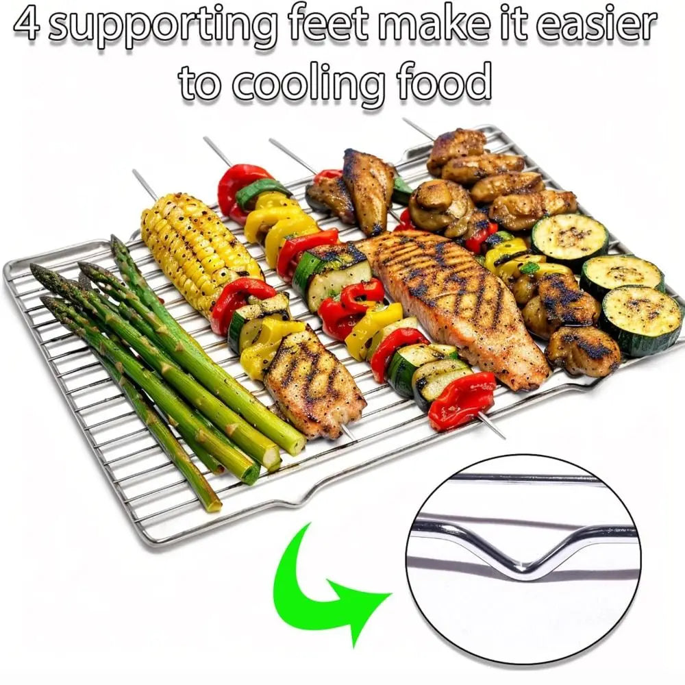 Stainless Steel Non-Stick Cooling Rack Bbq Tray Baking