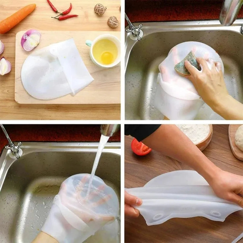 Magic Silicone Kneading Dough Bag Flour Mixer Bag