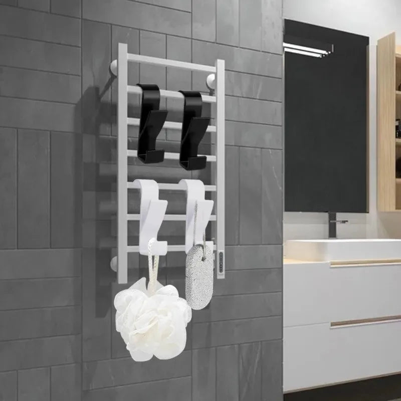 12-3pcs Bathroom Hanger Clips Heated Towel Radiator Rail
