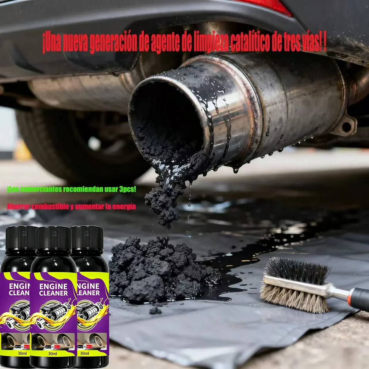 P587-Cathetic Car Cleaners Promotion Of Units Car Engine