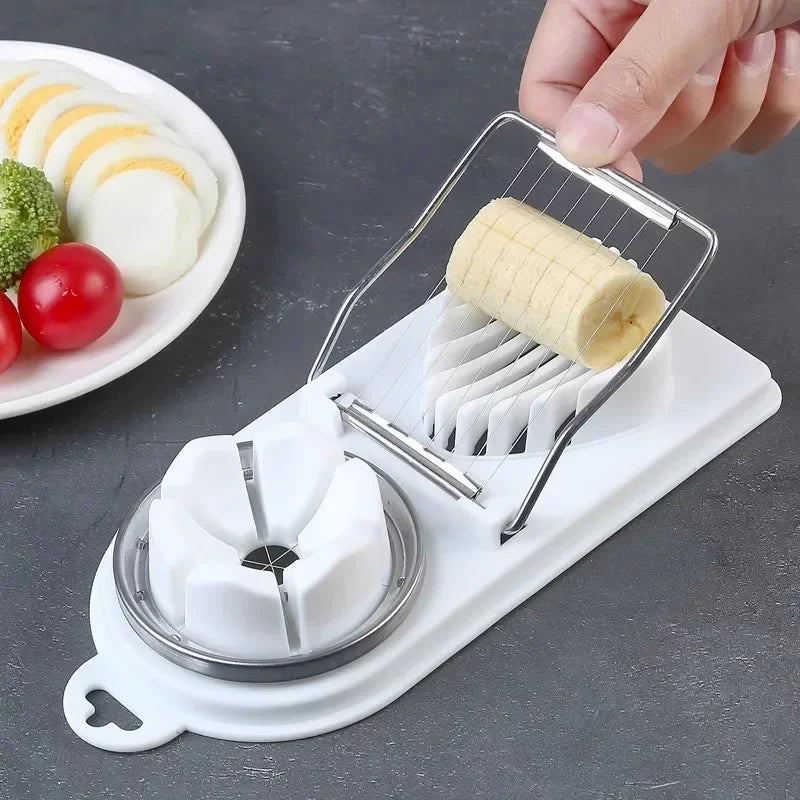 Egg Cutter Stainless Steel Egg Slicer Sectioner Cutter