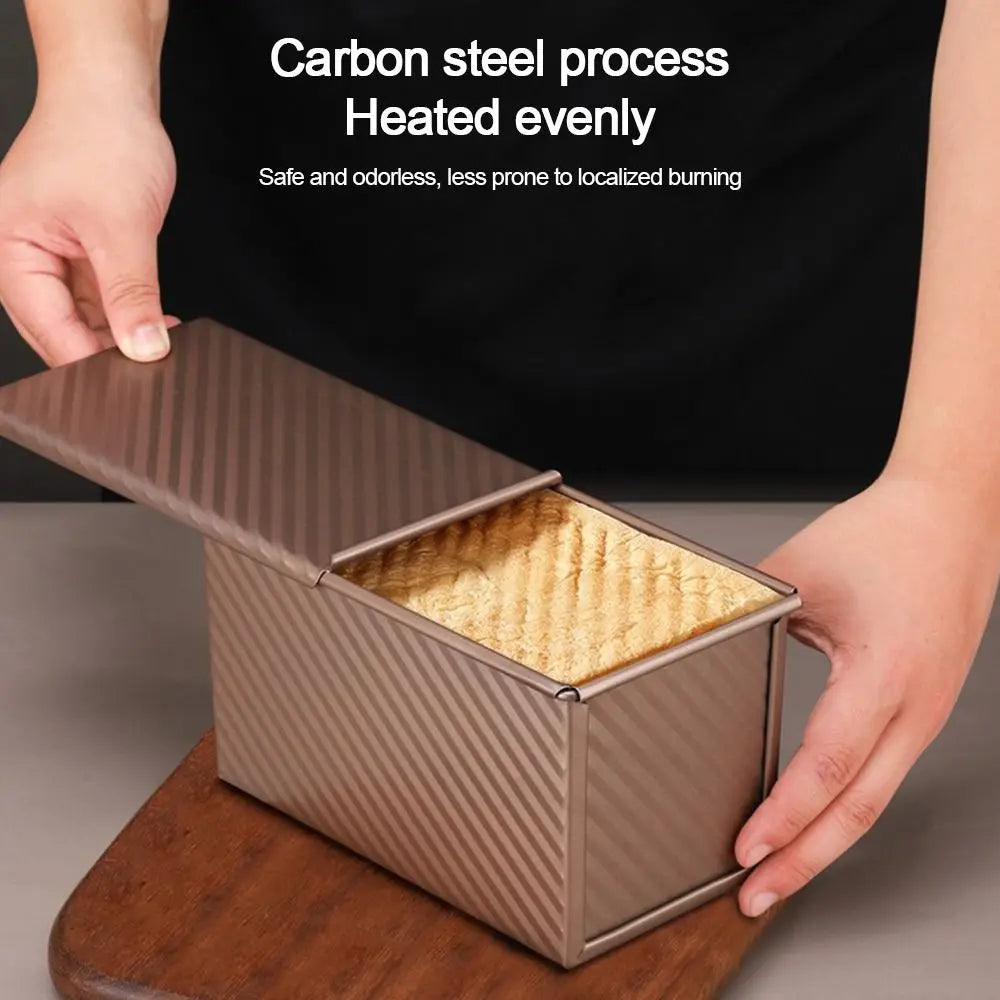 Carbon Steel Loaf Pan Rectangle Shape Cover Bread