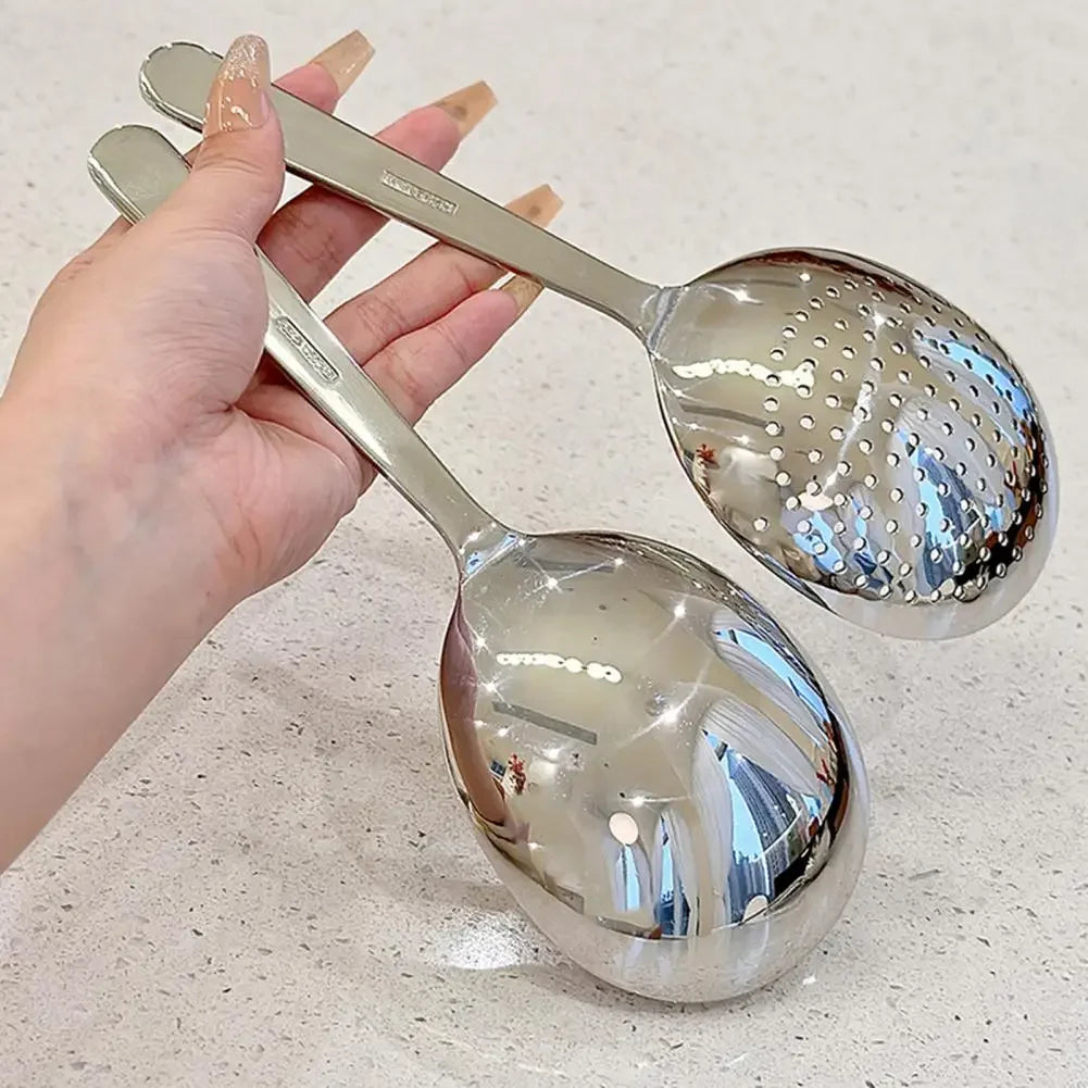 1/2pc Stainless Steel Ladles Serving Soup Rice Serving