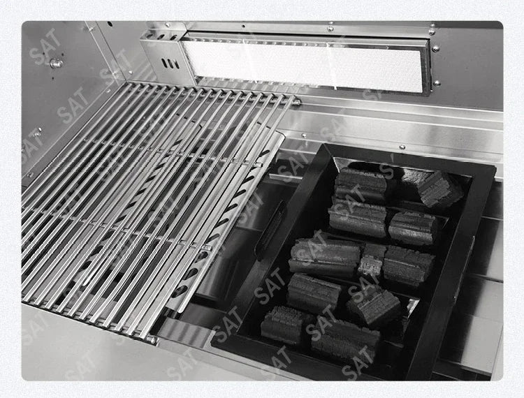 Premium 304 Stainless Steel Outdoor Grill Built-In Tabletop