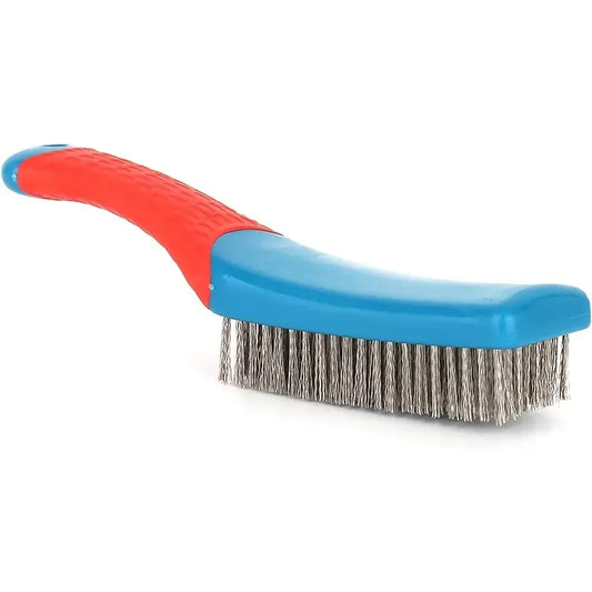 Wire Brush Duty Stainless Bristles Plastic Handle Grip