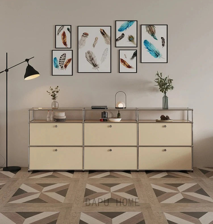 Modern Module Living Room Cabinet Stainless Steel Tv