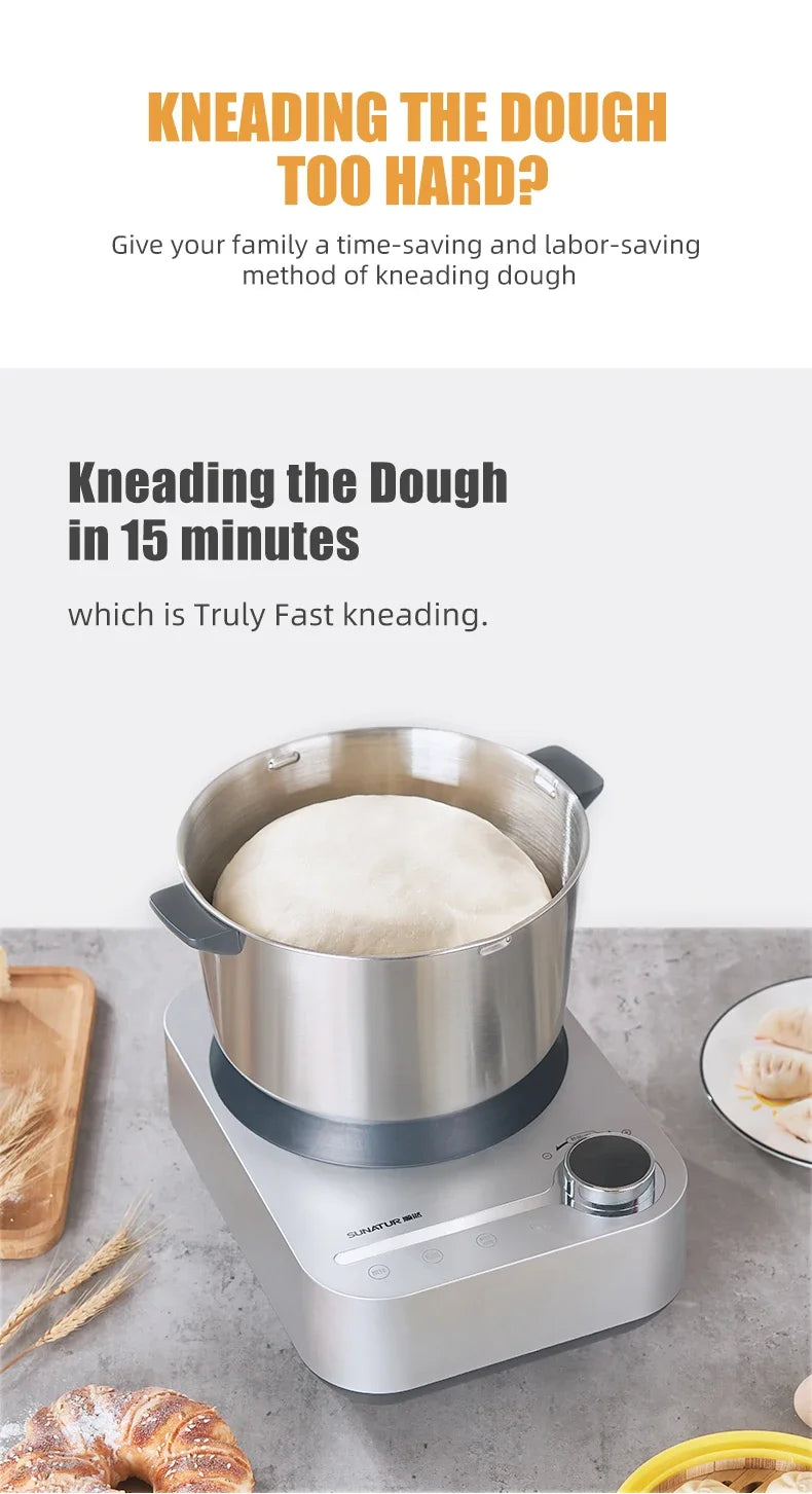 Sunatur 5l/8l Electric Dough Mixer Kneader Mixer Stand
